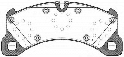 OPEN PARTS bpa134550 -  Комплект тормозных колодок, дисковый тормоз